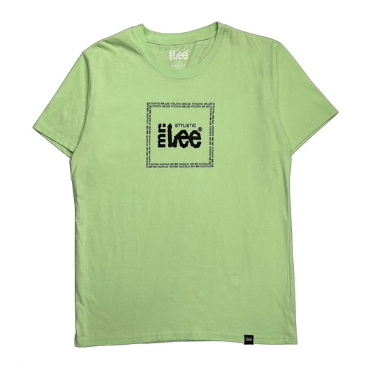 Lee Graphic T-Shirt - Large Green Cotton