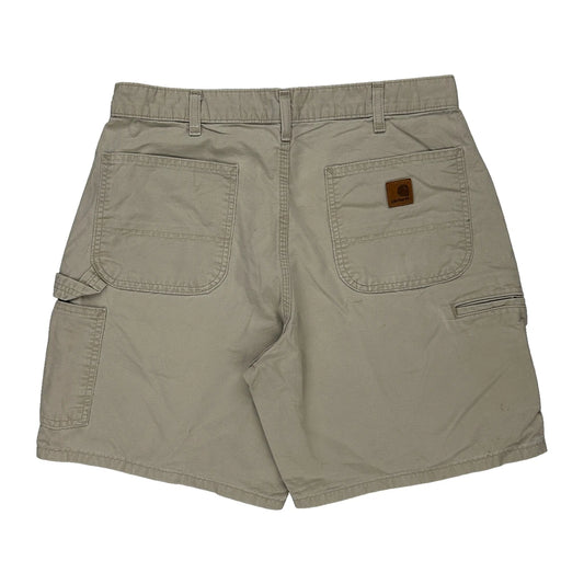 Carhartt Carpenter Shorts - 33W 8L Beige Cotton