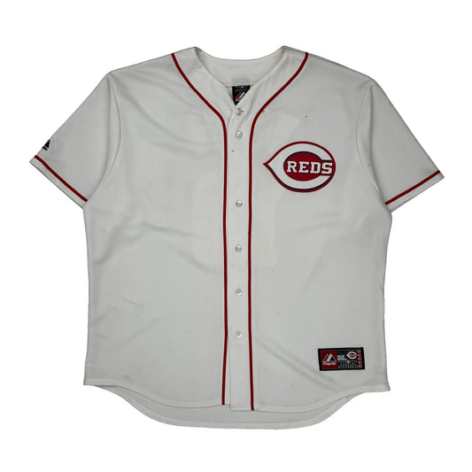 Cincinnati Reds Majestic Mlb Jersey - XL White Polyester