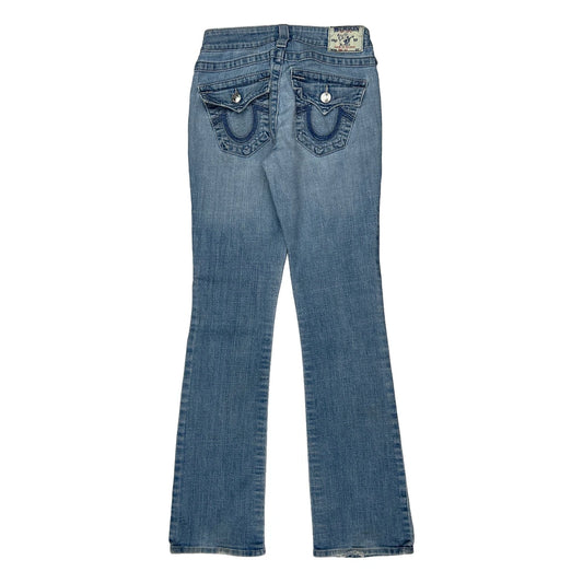 Vintage True Religion Boot Cut Jeans - 26W UK 4 Light Wash Denim