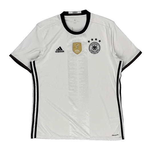 Germany National Team Adidas Football Shirt - Large White Polyester