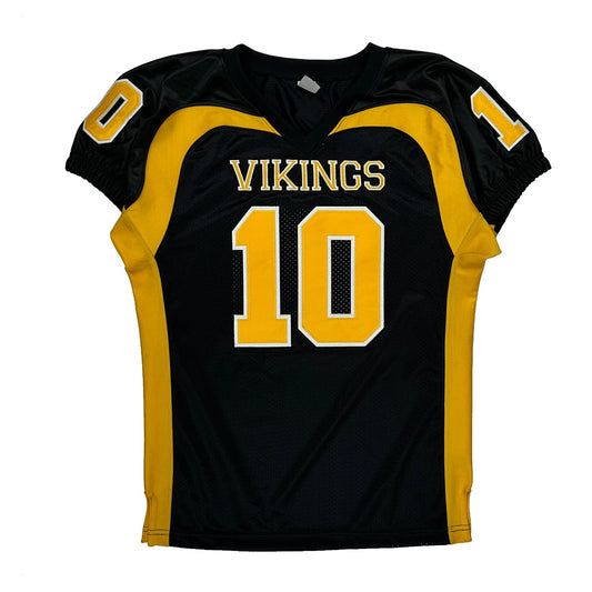 Vintage Youth Unbranded Vikings Jersey - Large Black Polyester