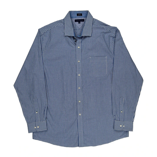 Tommy Hilfiger Checked Shirt - XL Blue Cotton