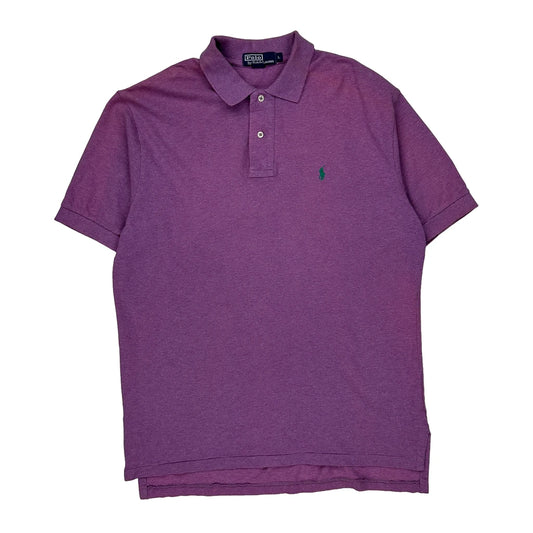Polo By Ralph Lauren Polo Shirt - Large Purple Cotton