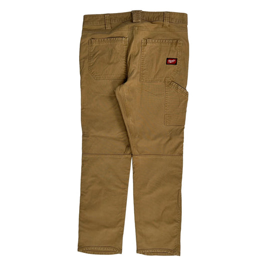 Milwaukee Carpenter Trousers - 35W 31L Brown Cotton