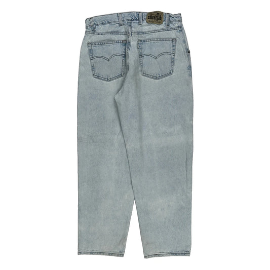 Silver Tab Levis Baggy Jeans - 32W 29L Light Wash Cotton