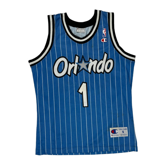 Anfernee Hardaway 1 Orlando Magic Champion Nba Jersey - Small Blue Polyester