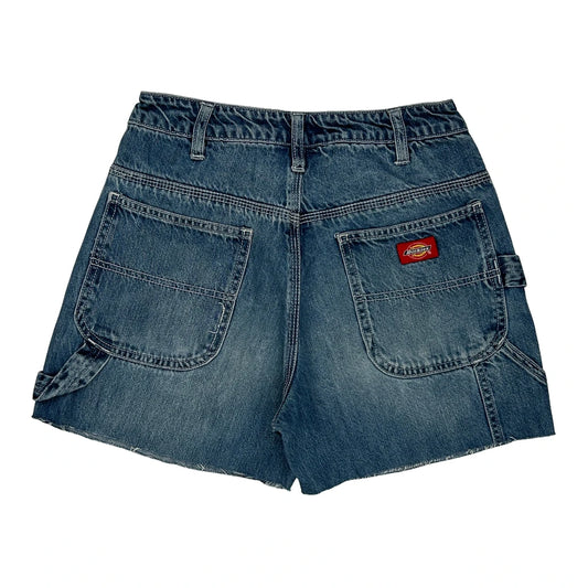 Dickies Denim Shorts - 24W UK 4 Blue Denim