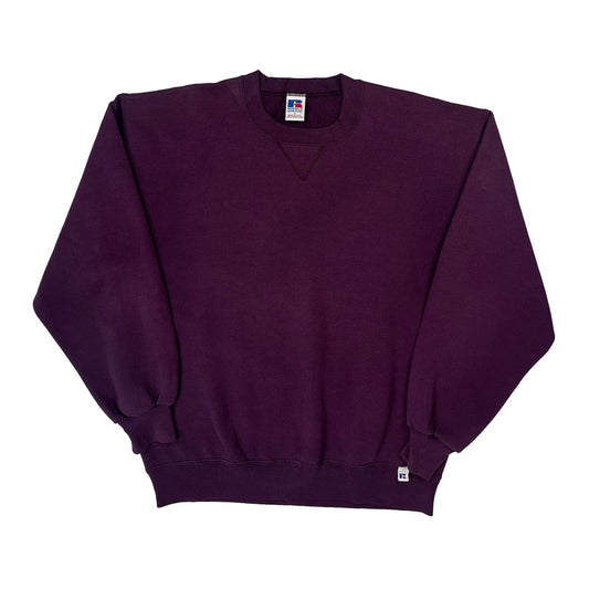 Vintage Russell Athletic Top - Large Purple Cotton