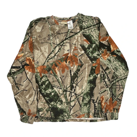 Outfitters Ridge Long Sleeve T-Shirt - XL Camo Cotton