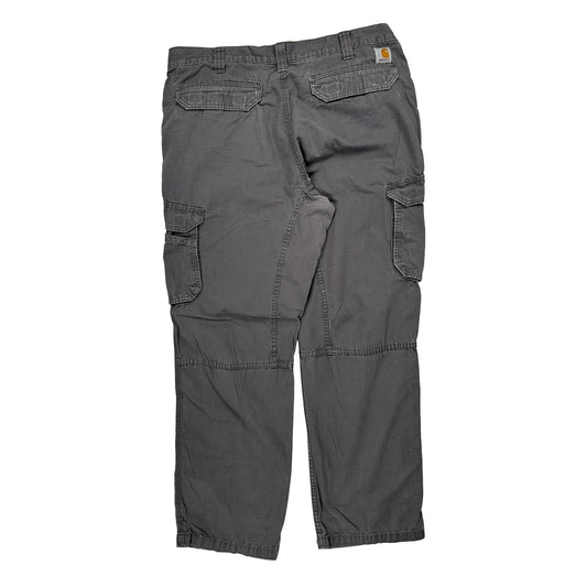 Vintage Carhartt Cargo Trousers - 36W 31L Grey Cotton