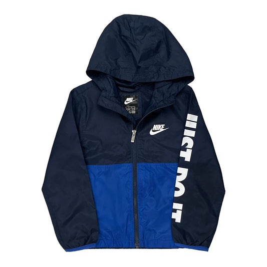 Age 6-7 Nike Jacket - Large Blue Polyester
