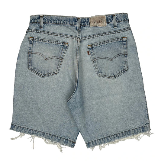 Levis Denim Shorts - 34W 10L Light Wash Denim