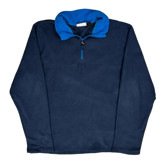 Vintage Fila Fleece - Large Navy Polyester