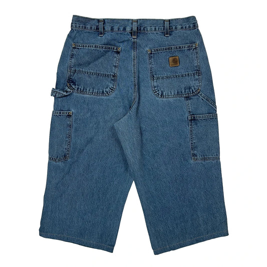 Vintage Carhartt Carpenter Shorts - 32W 19L Blue Cotton
