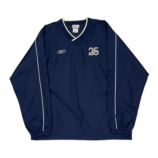 Vintage 25Th Anniversary Reebok Windbreaker - XL Navy Nylon
