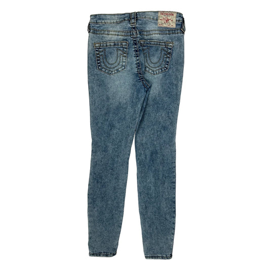 True Religion Skinny Jeans - 28W UK 8 Blue Cotton