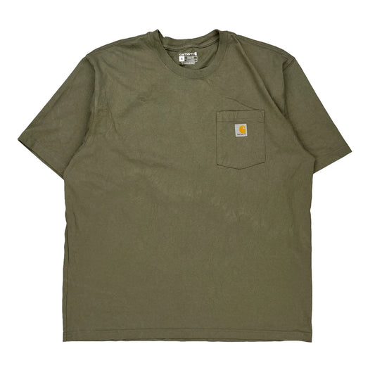Loose Fit Carhartt T-Shirt - XL Green Cotton