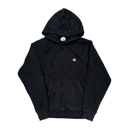 Reverse Weave Champion Hoodie - Small Black Cotton