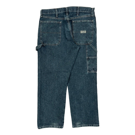 Wrangler Carpenter Jeans - 34W 29L Blue Cotton