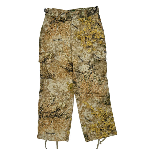 Age 8 Cabelas Camo Cargo Trousers - Medium Camo Cotton