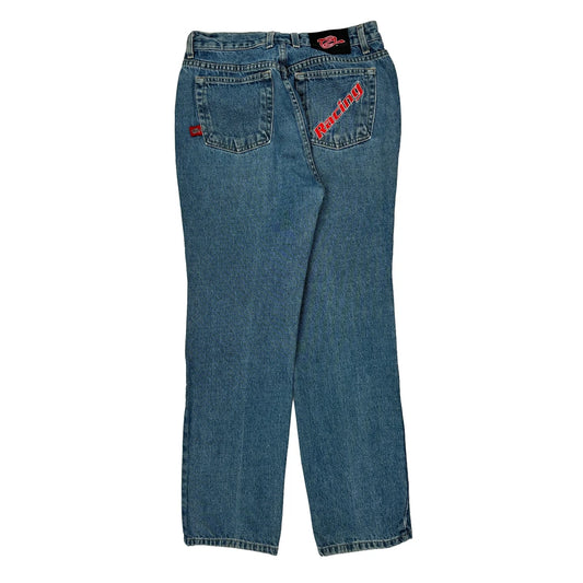 Vintage Zak Graphic Jeans - 30W 30L Blue Cotton