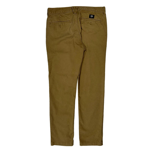 Vintage Vans Slim Fit Chinos - 33W 30L Brown Cotton