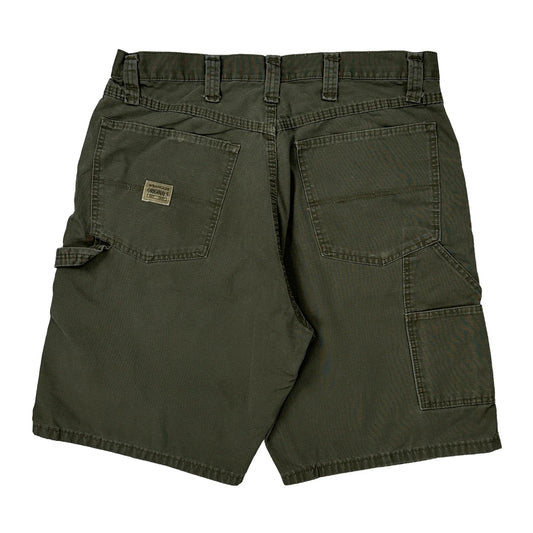 Vintage Wrangler Carpenter Shorts - 32W 10L Green Cotton