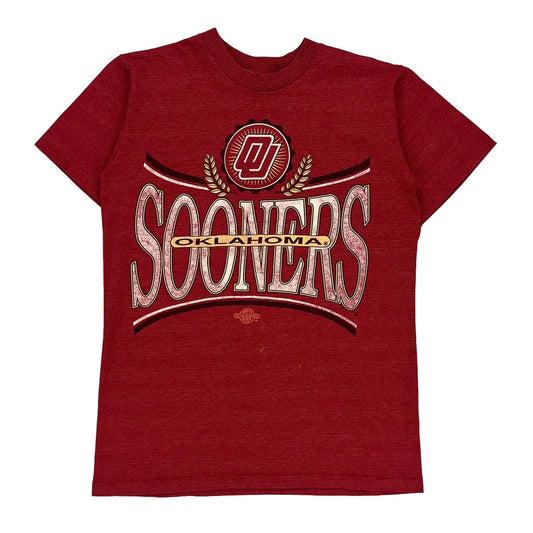 Oklahoma Sooners Tennessee River College T-Shirt - Small Red Cotton Blend