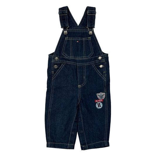Age 12 Months Tommy Hilfiger Dungarees - 3XS Dark Wash Denim