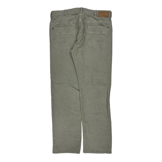 Calvin Klein Jeans Cord Trousers - 38″ Waist Grey Cotton