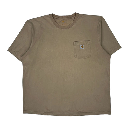 Carhartt T-Shirt - XL Beige Cotton