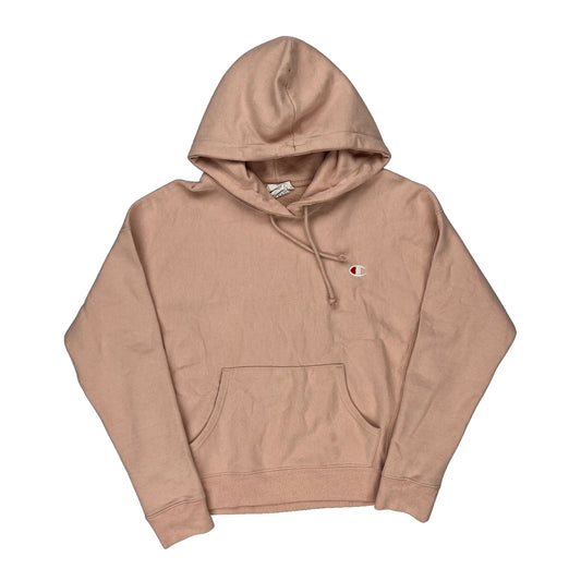 Reverse Weave Champion Hoodie - Large Pink Cotton