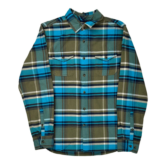The North Face Checked Flannel Shirt - Medium Green Cotton