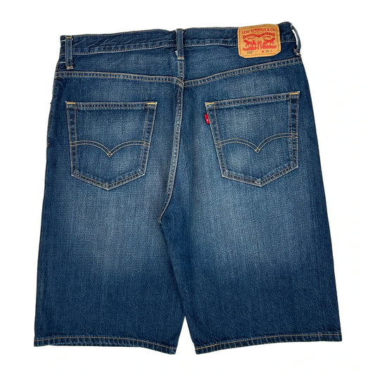 Levis 569 Baggy Denim Shorts - 36W 11L Blue Denim