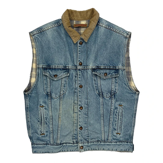 Levis Denim Gilet - XL Light Wash Denim