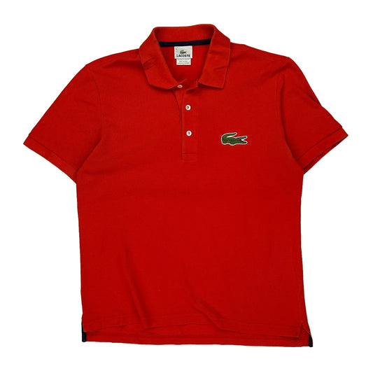 Lacoste Polo Shirt - Medium Red Cotton