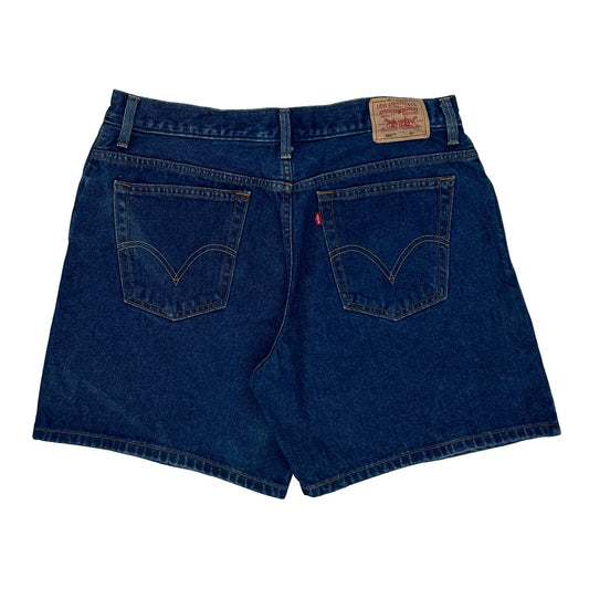 550 Levis Denim Shorts - 34W UK 16 Blue Denim