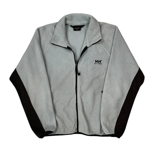 Vintage Helly Hansen Fleece Jacket - Medium Grey Polyester