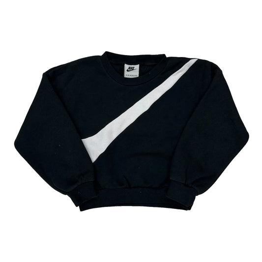 Vintage Age 4 Nike Sweatshirt - Small Black Cotton