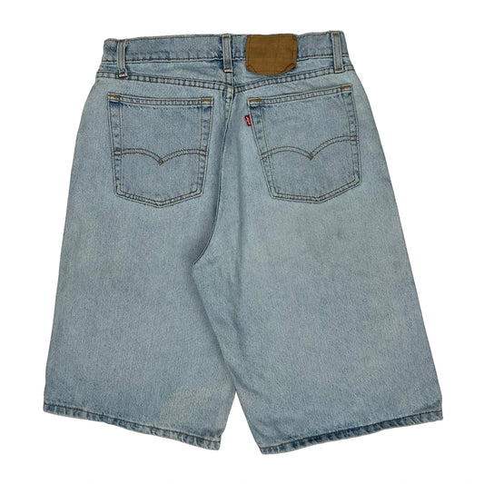 Levis Baggy Denim Shorts - 29W 11L Light Wash Denim