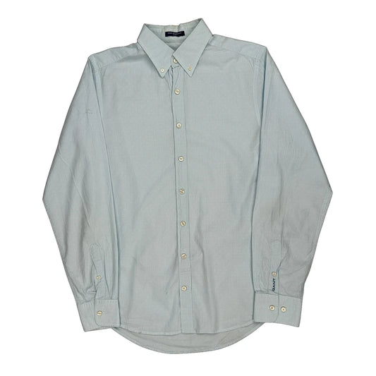 Gant Fitted Shirt - Medium Blue Cotton