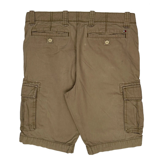 Vintage Tommy Hilfiger Cargo Shorts - 33W 10L Khaki Cotton
