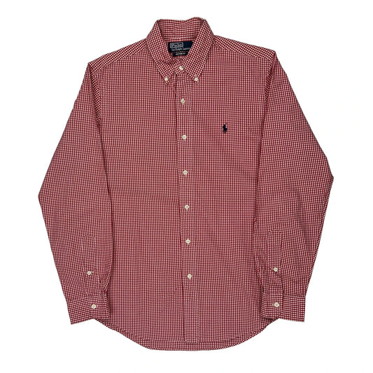 Polo By Ralph Lauren Checked Shirt - Medium Red Cotton