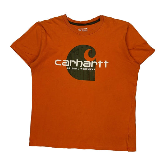 Carhartt T-Shirt - XL Orange Cotton