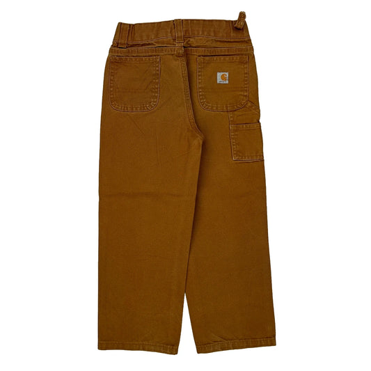 Age 4 Carhartt Double Knee Carpenter Trousers - Small Brown Cotton