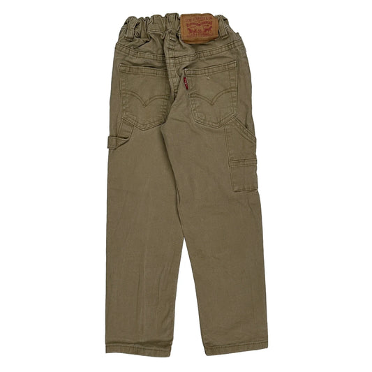Age 5 Levis Double Knee Carpenter Trousers - Small Khaki Cotton