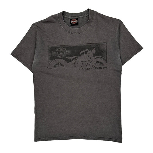 Harley Davidson Graphic T-Shirt - Medium Grey Cotton