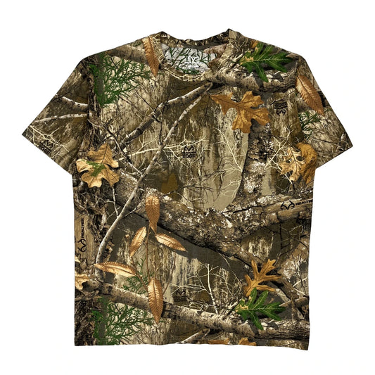 Realtree T-Shirt - Large Camo Cotton Blend