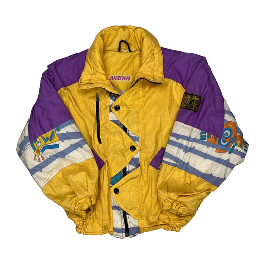 Unbranded Graphic Ski Jacket - Medium Multicoloured Nylon